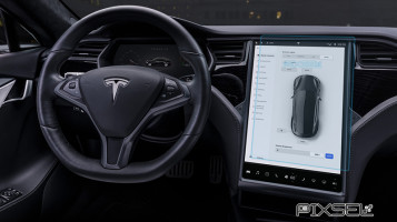 Ochronne szkło Pixsel na monitor TESLA MODEL X - 16.8“ 2015 -