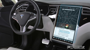 Ochronne szkło Pixsel na monitor TESLA MODEL S - 16.8“ 2012 - 2015