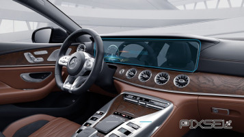 Ochronne szkło Pixsel na deskę rozdzielczą MERCEDES BENZ CLS-CLASS - 28.5“ 2019 -